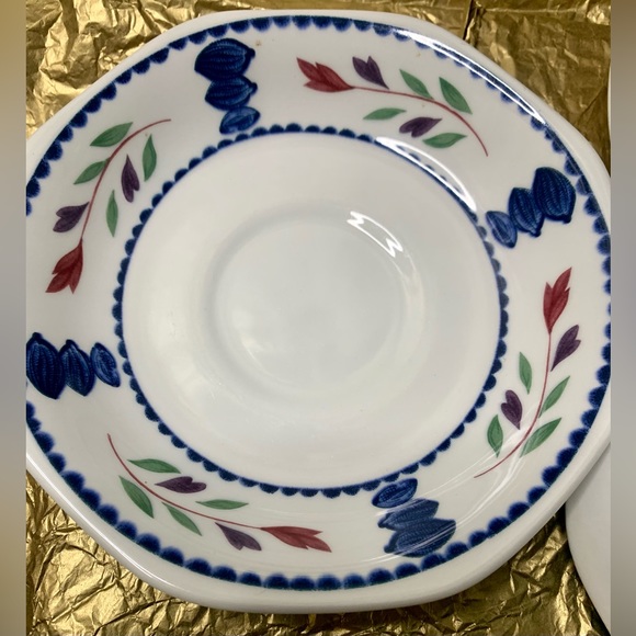 💎 Set of 4 Bread and Butter Plates in the Lancaster Pattern by Adams 💎#PG7 - Picture 5 of 9